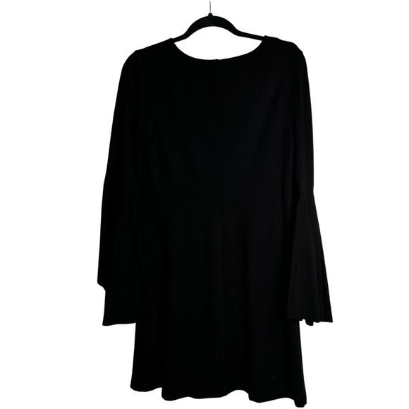 Bailey 44 Avalanche Bell Sleeve Black Ponte Mini Sheath Dress Medium - Picture 4 of 10